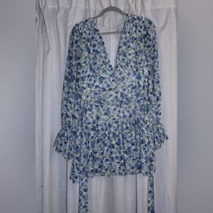 Emory Park Blue and White Floral Dress